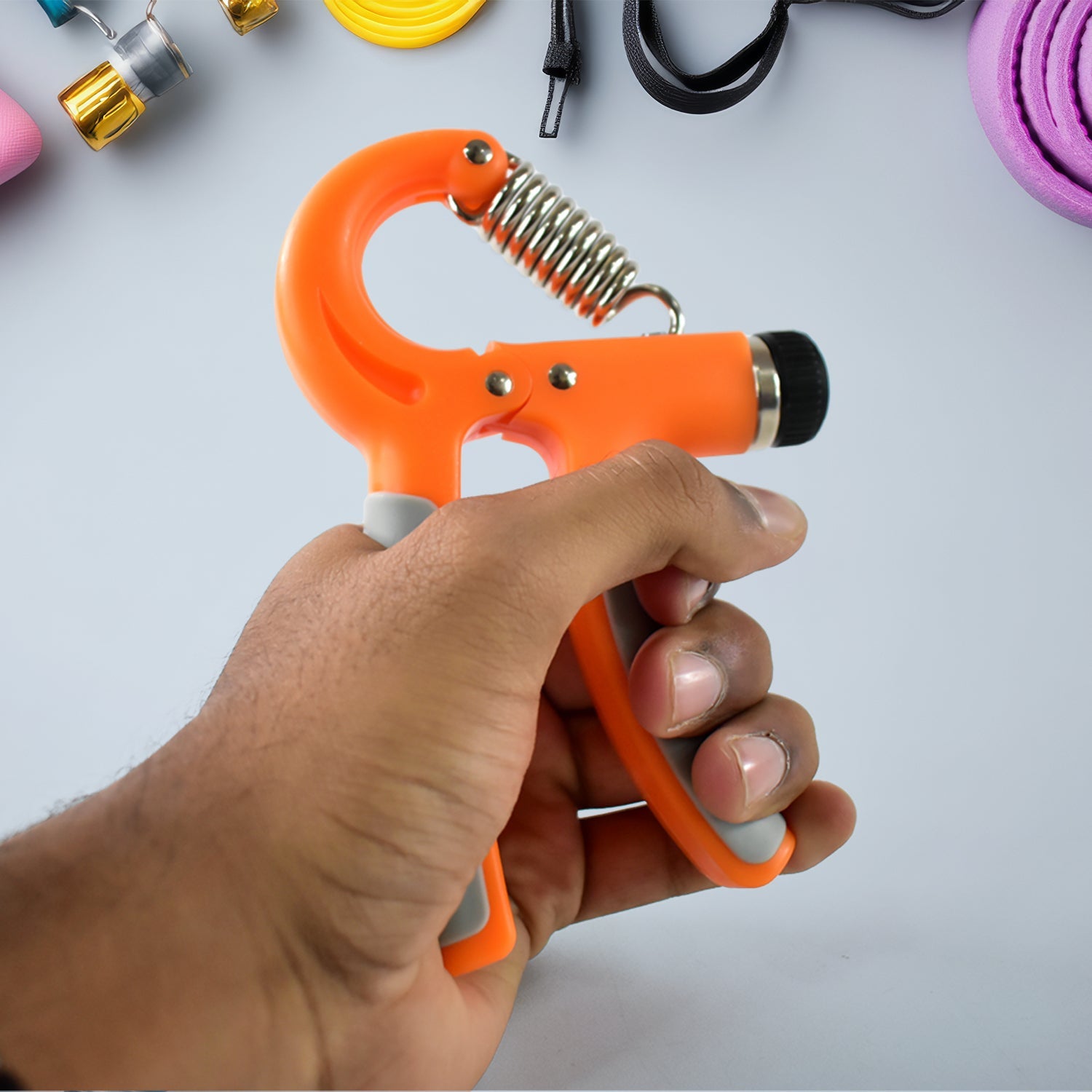 Knx Adjustable Hand Grip Strengthener – 5kg to 60kg Resistance (1 Pc) Knx Adjustable Hand Grip Strengthener – 5kg to 60kg Resistance (1 Pc)